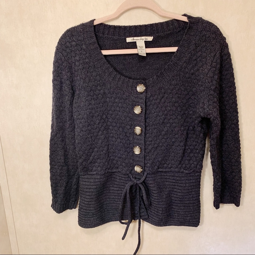 🇺🇸American Rag Grey Cardigan. Size L.
